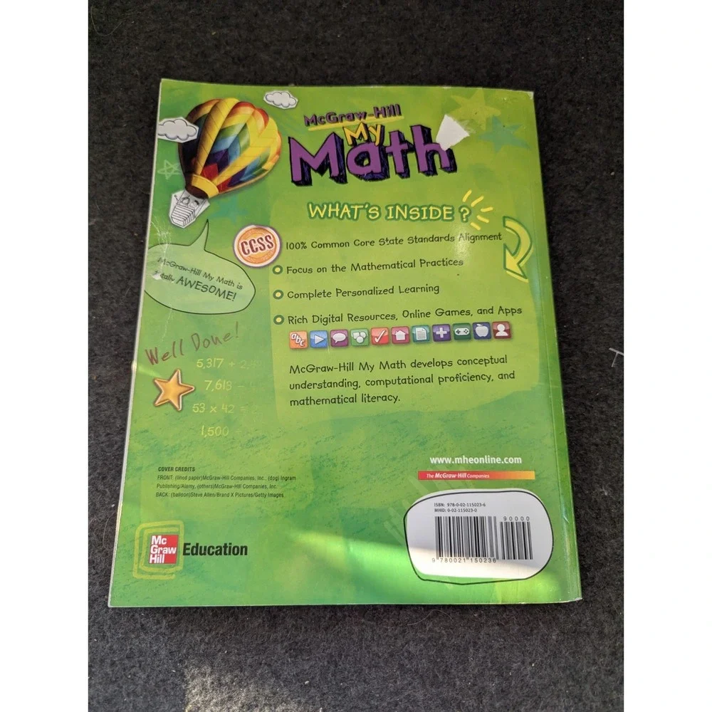 McGraw‎ Hill Education My Math Paperback Workbooks Volume 1